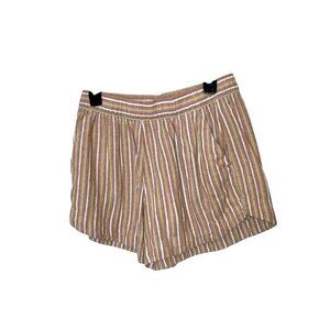 Patagonia Womens Striped Cotton/Linen Blend Shorts Size M